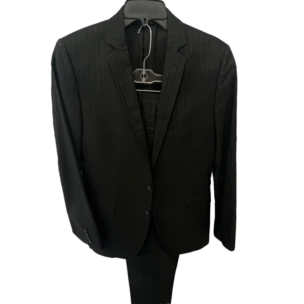 Dolce & Gabbana Martini Cotton Silk‎ Jacquard Black Gray Suit Made Italy 40